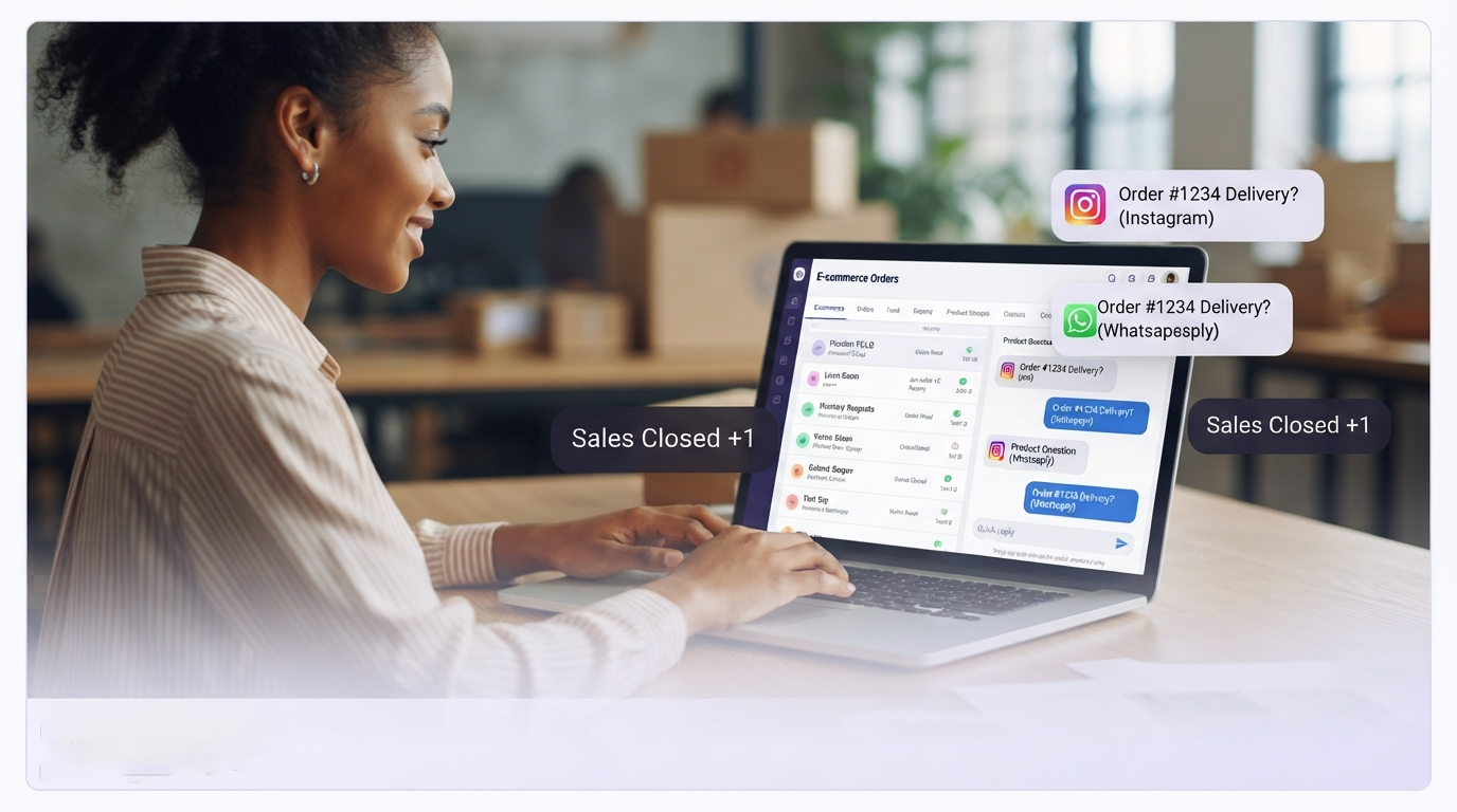 Nautix omnichannel inbox for E-commerce